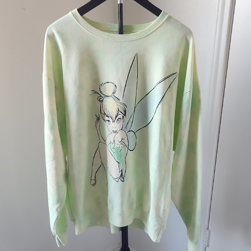 Disney Pastel Green Tinkerbell Sweatshirt